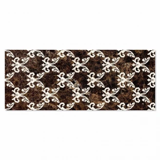 Kakel Versailles Classic Brun Mönstrad Blank 28x70 cm